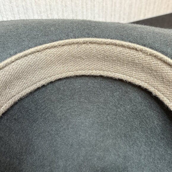 Yellow 108 Fedora Medium 100% Wool Floppy Autumn Hat Unisex USA Made Reclaimed - Picture 11 of 11